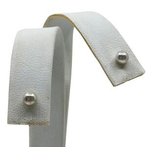 sterling silver bead stud earrings - GM48